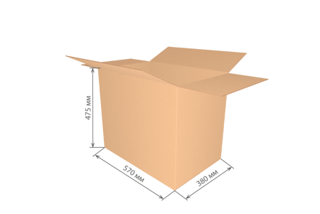 гофроящик 570х380х475 Т23С/20-25 шт *