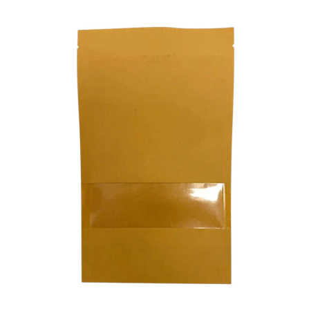 пакет крафт зип лок 24х15х4 с окном 4