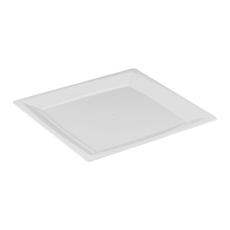 тарелка квадратная ПС 235 мм прозрачная/3