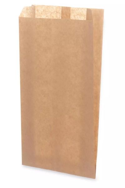 пакет бумажный с V-обр. дном 39х25х10 крафт