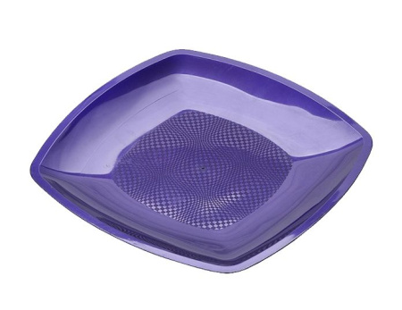 тарелка квадратная ПП 180х180 фиолетовая/3