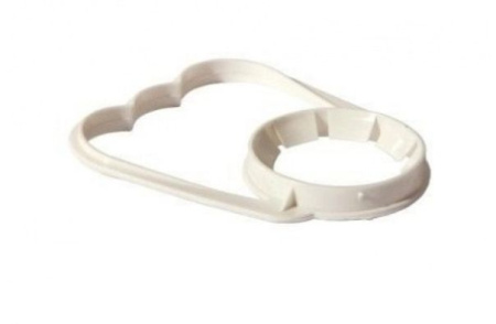 ручка к бутылке 38 мм белая *