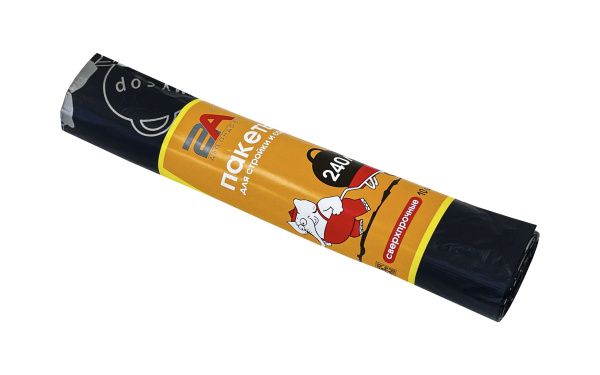 пакеты д/мусора 240л 10шт "Слоны в рулоне"