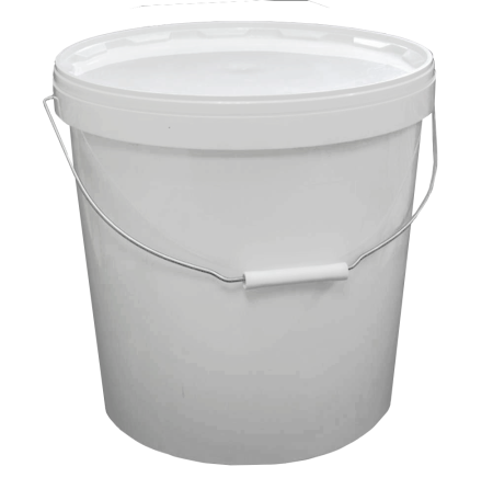 ведро 20,5л белое с крышкой белой АУ