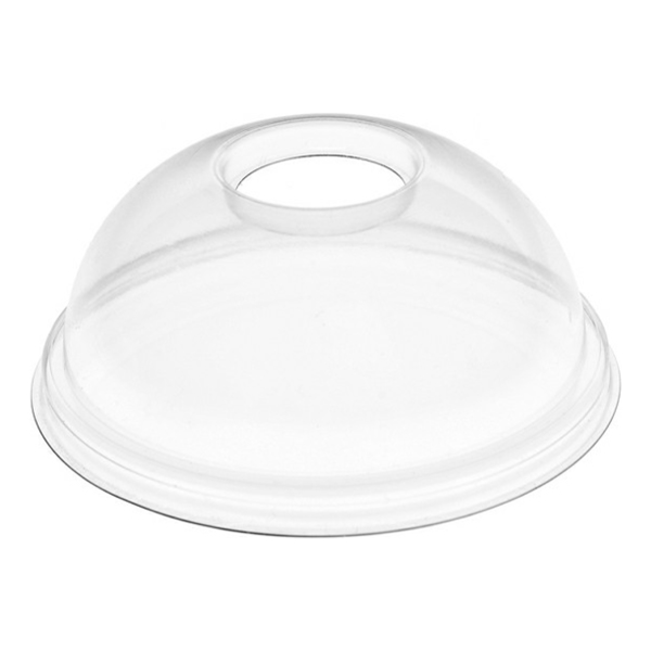 крышка д/стакана PET СтП с отверстием d=95/50