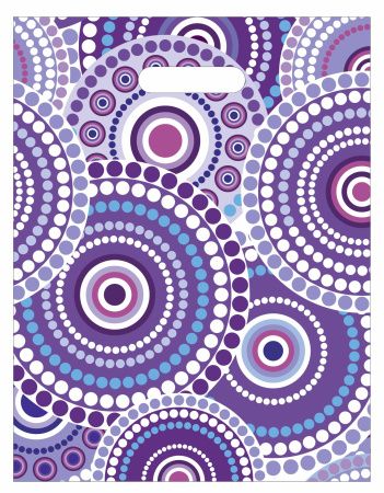 пакеты выр.30х40 Фиолетовые узоры 2А ШК