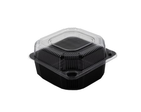 контейнер УЮ К-13 В с крышкой ПЭТ размер 125*125*80 мм двухцветный