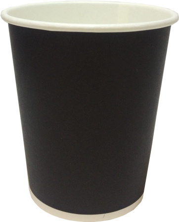 стакан бум. 200 мл Черный Скандипакк от производителя в Москве