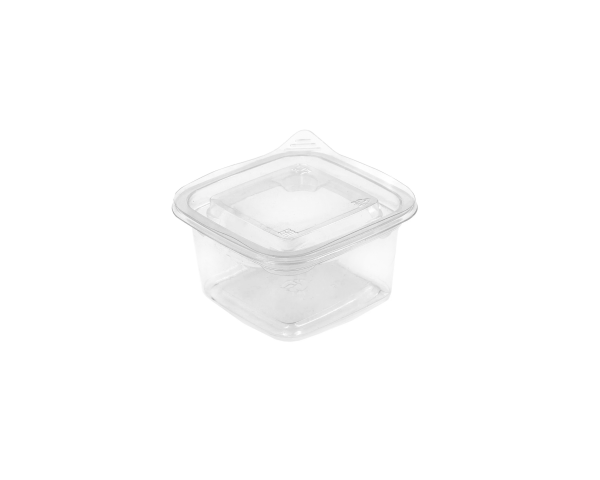 контейнер СпК-0909 200мл Квадрат стакан прозр. (Крышка 0909 прозр.)