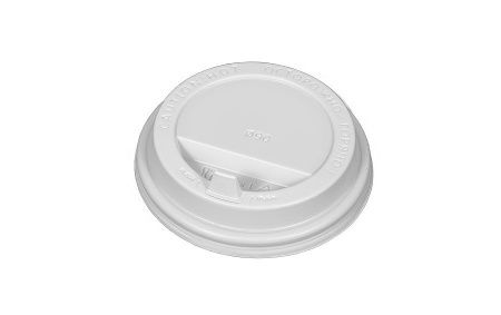 крышка д/стакана 250мл d=80мм белая с питейником А