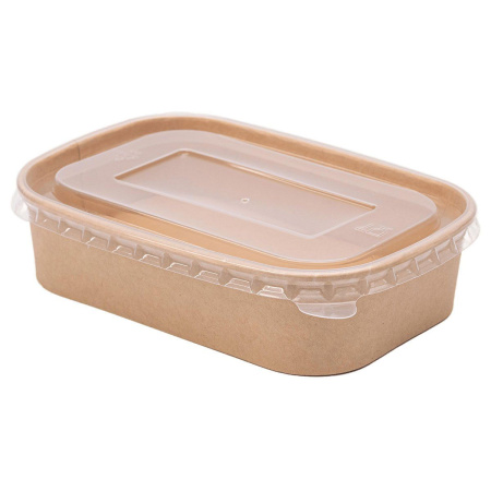 контейнер бум. 500 мл HotSoft с плоской крышкой/170х120х43