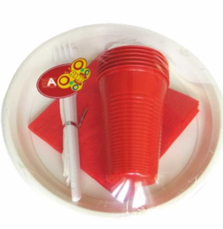 набор Пикник ДК красный ст.