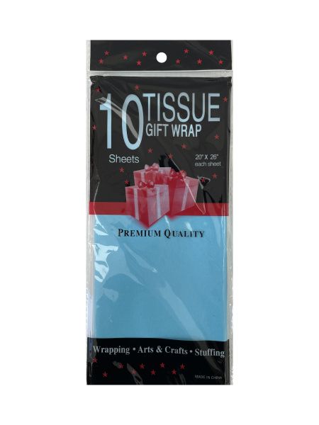 бумага Тишью 50*66 небесно-голубой /10 *