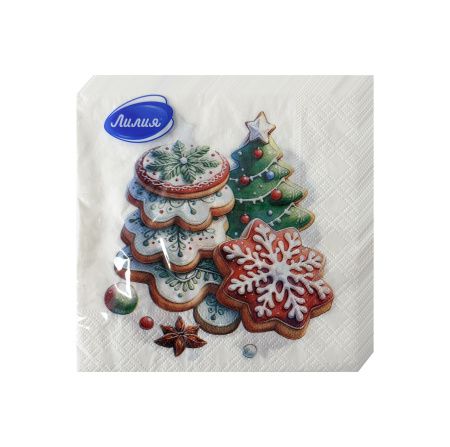 НГ салфетки 2-сл 33х33 Глазурь /20